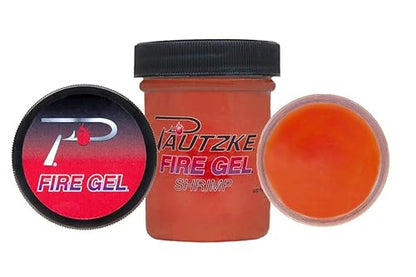 Pautzke Fire Gel Bait Scent Fishing Attractant, Long-Lasting Fish Scent Gel, Freshwater Saltwater Compatible, Strong Scent Trail, Easy Apply Lure Enhancer - color: Shrimp
