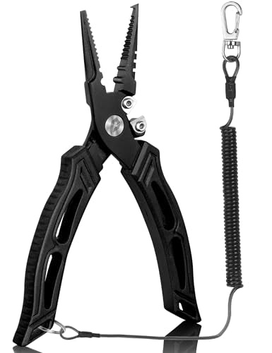 6 inch Fishing Pliers,Corrosion Resistant Fishing Tools,Saltwater Resistant Stainless Steel Fishing Gear