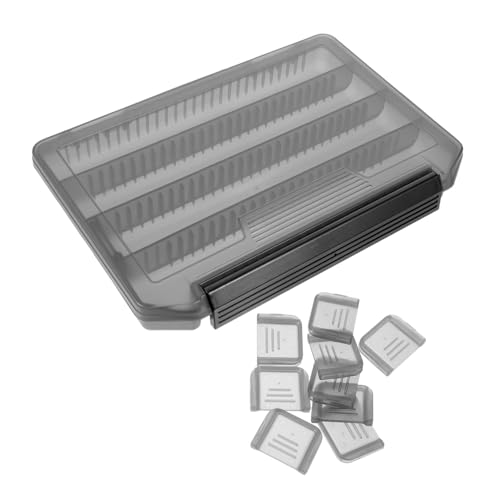 UKCOCO 5pcs Portable Multi Grid Fishing Tackle Organizer Box Compact Storage for Hooks Baits and Accessories for Outdoor Durable and Functional Design