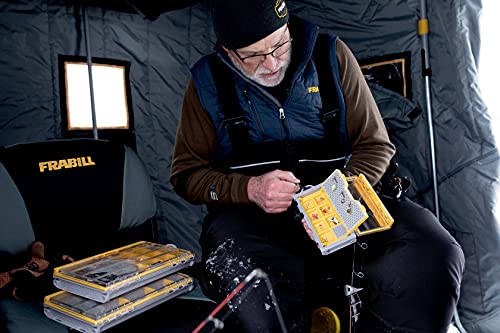Plano Edge Micro Fly Storage Box, Gray and Yellow, Waterproof and Rust-Resistant Customizable Fishing Tackle Organization - style: Micro Fly