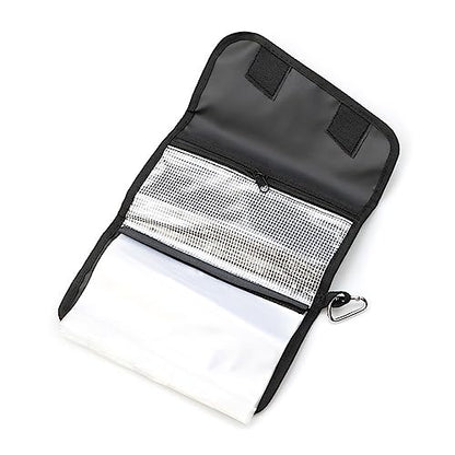 Froiny Fishing Soft Lure Storage Bag Waterproof Fishing Baits Binder Fly Fishing Leader Tackle Wallet Bag with Carabiner Fishing Tackle Backpack