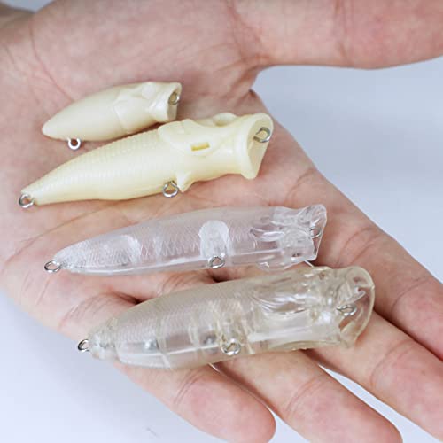 Blank Hard Lures Kit Unpainted Fishing Baits Sets Crankbait Wobblers Freshwater Fish Lure Wobblers Minnow Lure Bodies Fishing Tackle - color: 30PCS-B