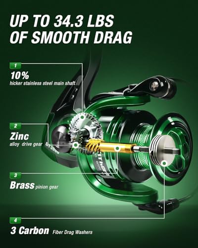 Ghosthorn Fishing Rod and Reel Combo Graphite Telescoping Fishing Pole Portable Travel Kit with Carrier Bag for Freshwater Saltwater - size: 8 ft, style: Full Kit With Carrier Case
