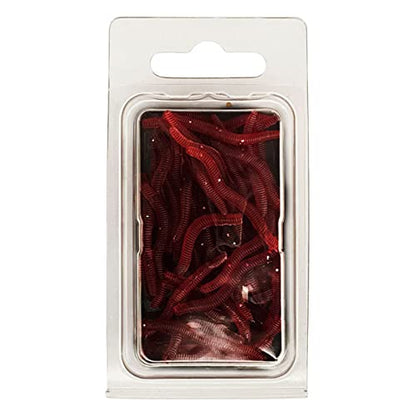 Lures Baits Soft Artificial Earthworm Freshwater Saltwater Bass Soft Lures Fishing Accessories Lifelike-Fake Bloodworm-grub - color: 3.5cm50 pack wine re
