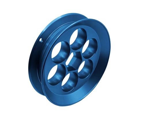Aluminum Fishing Hand Line Reel Pocket/Travel - color: Blue