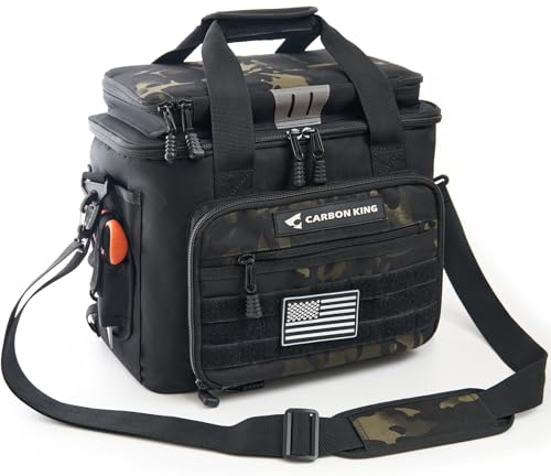 Waterproof Fishing Tackle Bag,Saltwater Tackle Box Bag,Fishing Bags for Men - Fishing Gifts for Men Black - color: Black