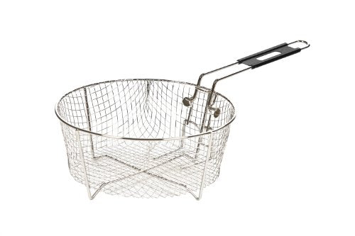 Lodge Silver Deep Fry Basket - Nickel-Plated Steel Deep Fry Basket - 11.5 Inch - size: 10.25 Inch