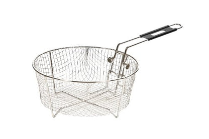 Lodge Silver Deep Fry Basket - Nickel-Plated Steel Deep Fry Basket - 11.5 Inch - size: 10.25 Inch