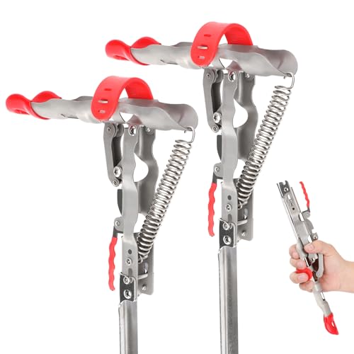 Automatic Spring Fishing Rod Holde, Stainless Steel Folding Rod Stand Ground Support Brackets Have Two Springs, Sensitivity is Adjustable and Works on Bull Sized Bluegill and UP