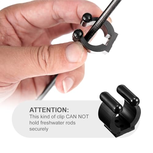 Fishing Rod Rack Clips/Making Kit, Customize Your Own Fishing Rod Holders for Garage, Also for Billiards Pool Cue Rack - style: Clips Only