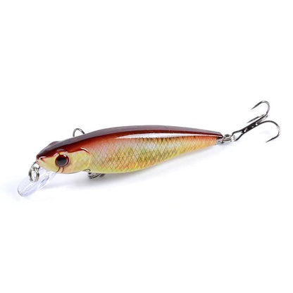 6 Pcs Vivid Minnow Lures, as Plugs Crankbait Pack and Jerkbaits for Trout Bass Walleye Salmon Redfish in Saltwater and Freshwater 28