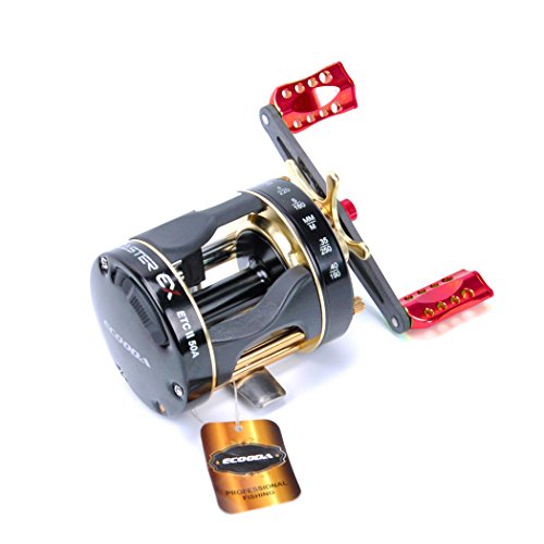 NEW Replacement Carbon Fiber 6061 Aviation Aluminum Fishing Reel Handle knobs Accessories for Baitcasting Rocker - color: 02S-S RED