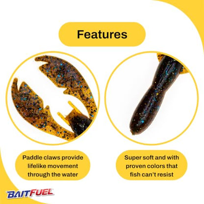 BAITFUEL Baby PACA Craw - color: Bama Bug