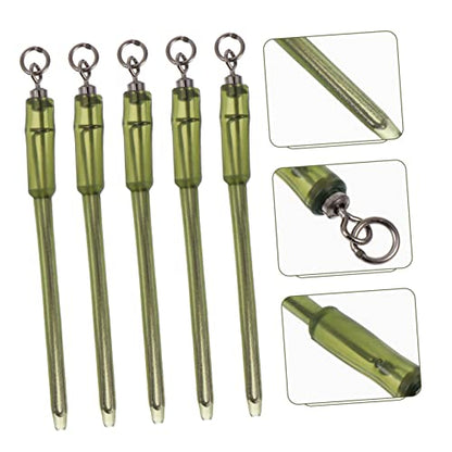 Happyyami 10Pcs Portable Carp Fishing Swivels Heavy Duty Fishing Hook Connector for Outdoor Tackle Durable Accessories for Freshwater Saltwater Fishing