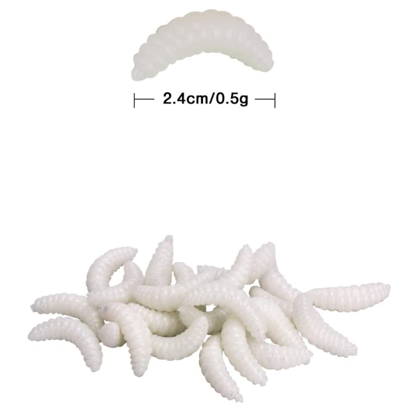 100pcs Fresh Water Fishing Bait, Soft Plastic Worms, Bass Fishing Worms, Soft Bait Shad Fishing Lures, Worm Baits