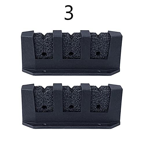 Horizontal 3/4/6 Rod Storage Rack Fishing Pole Holder Wall Mount Stand Foam Inserts with Screw for Garage Carp Accessory, Black - size: 3 holes