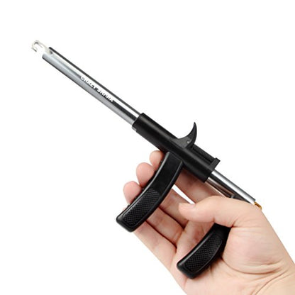 Fishing Hook Remover, Aluminum Fish Hook Remover Tool, Fish Hook Remover Tool Fishing Accessories 9.6in - color: gun metal