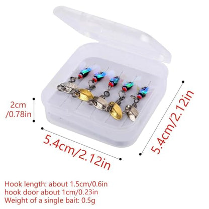 Fly Fishing Lures Kit Fishing Fly,Fly Fishing Kit Fly Fishing Lures,Handmade Lures Assortment Kit Artificial Bait Hooks for Bass Trout Salmon Fishing,Suitable for Freshwater and Saltwater - size: Green fly