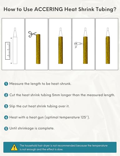 Accering Non Slip Fishing Rod Shrink Wrap (φ25mm, Elm Wood Grain) | L1.64 ft, Shrink Ratio: 1.8:1. Ideal for fishing rod, wooden handle. - color: Elm Wood Grain, size: φ25mm, L1.64 ft