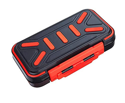 Toasis Fishing Tackle Accessory Box Small Fishing Hooks Weights Sinkers Swivel Storage Container (Black) - color: Black
