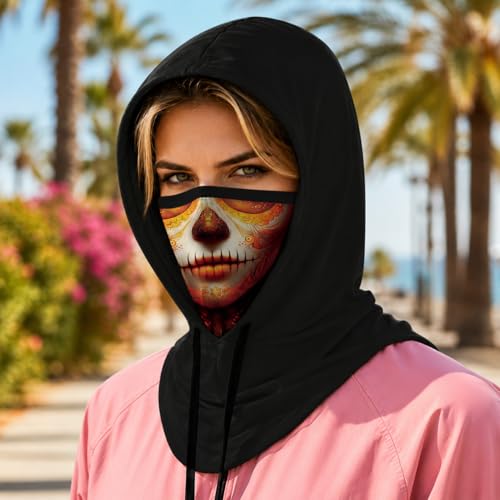 Skull Balaclava Hat for Women Men Sun UV Protection Summer Cooling Full Face Mask Cycling Hiking Fishing Outdoor Sports - color: Skull 11