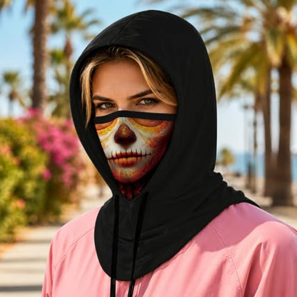 Skull Balaclava Hat for Women Men Sun UV Protection Summer Cooling Full Face Mask Cycling Hiking Fishing Outdoor Sports - color: Skull 11