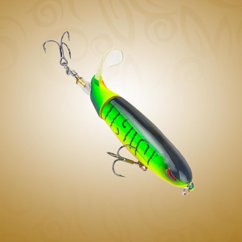 Bass Fishing Lures 3.94 Inch Artificial Hard Bait with Rotating Tail for Sea Bass Pike Aspius Perch Fishing Tackle Accessories