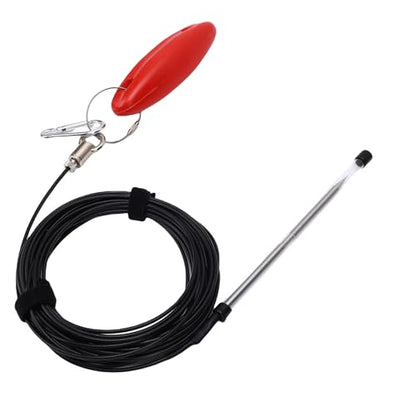 RiToEasysports Fishing Stringer, 500lbs Stainless Steel Heavy Duty 26.2ft Fish Holder with Floater for Big Game Saltwater Freshwater Lake River Anglers