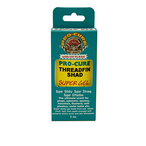 Pro-Cure Threadfin Shad Super Gel, 2 Ounce | from bass to stripers and beyond threadfin shad is a proven winner.