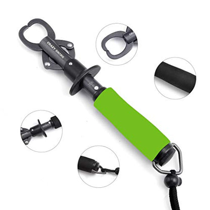 Aluminum Fish Hook Remover Removal Fishing Tools Tackle Squeeze-Out 6.7in Green - color: Green