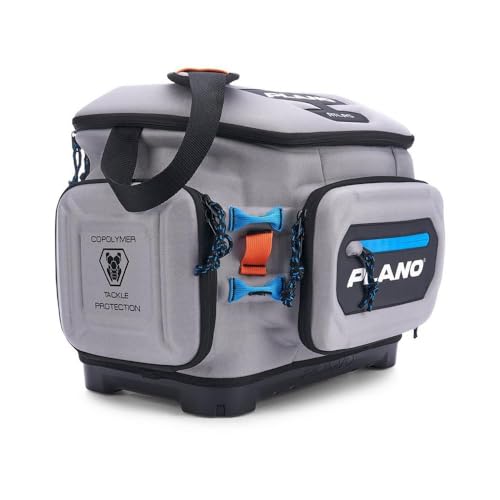 Plano Atlas 3700 Tackle Bag, Premium EVA-Constructed Fishing Tackle Bag, Molded Waterproof Base, Water-Resistant Cell Phone Pocket, Magnetic Tool and Hook Holder - style: Tackle Bag