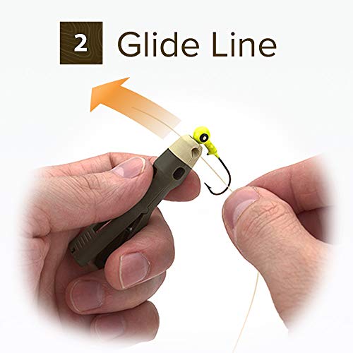 Fly and Ice Fishing Knot Tying Tool 2-Pack | Tie Knots for Flies, Hooks, and Jigs, Grip Eyelet, Thread Line, Clip Fishing Line