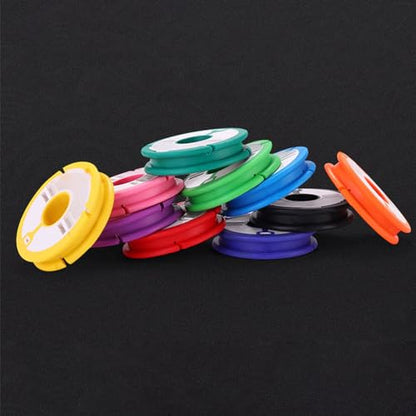 Happyyami Fishing Line Storage Box Spool Holder Portable Fishing Wheel Organizer Fishing Hook Holder Silicone Holder Fishing Tools Fishing Leader Storage Reel Fishing Supplies Abs