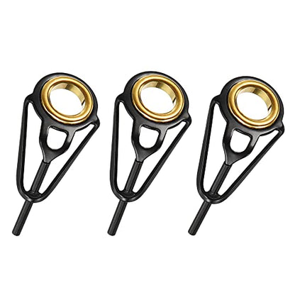 PATIKIL Fishing Rod Tips Repair Kit Stainless Steel Ring Guide for Saltwater Freshwater Fishing - size: 1mm