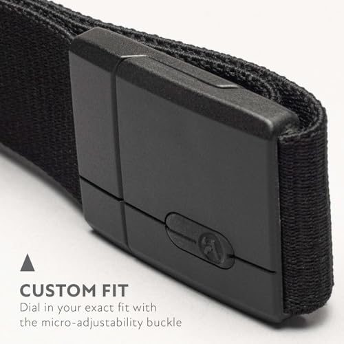 Arcade Belts Adventure Mag Unisex Belt: Heavy Duty Stretch, Metal Free Buckle - color: Aero Mag - Black