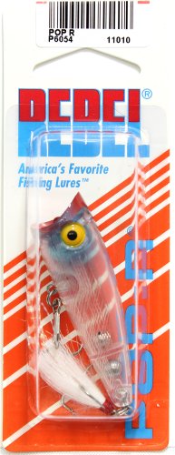Rebel Lures Pop-R Topwater Popper Fishing Lure - color: Clear, style: Pop-r (1/4 Oz)