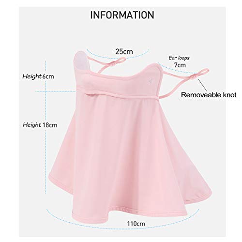 WRELS UPF 50+ Unisex Breathable Cooling Face Cover Sun UV Protection Earloop Neck Gaiter Scarf for Summer Outdoor Activities - color: Light Purple