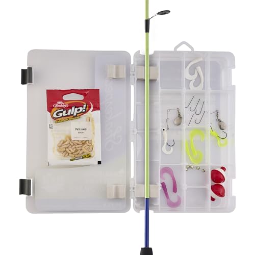 Shakespeare Catch More Fish Spinning Reel and Fishing Rod Combo with Kit - color: Lake/Pond - Yellow, style: 2024 Model