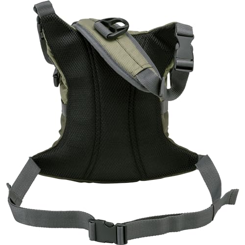 Fall River Fishing Chest Pack, Fits Up to 2 Tackle/Fly Boxes, 152 Cu in / 2.5 L - color: Olive Green