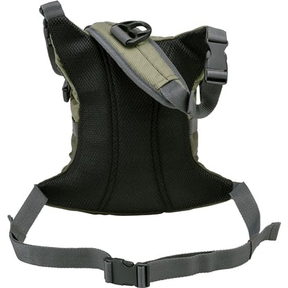 Fall River Fishing Chest Pack, Fits Up to 2 Tackle/Fly Boxes, 152 Cu in / 2.5 L - color: Olive Green