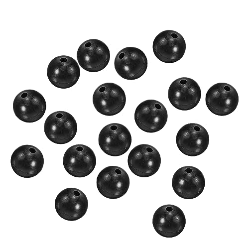 M METERXITY Glow Fishing Beads - Plastic Luminous Round Soft Bait Egg Lure Rig Apply to Outdoor Tackle Tool - size: 12mm
