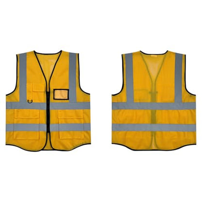 Fishing Vest - Work Vest for Men V Neck Zip Up Lightweight Breathable Sleeveless Utility Jackets Mesh Outwear Vests 2026 - color: 04# Yellow