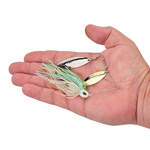 Berkley Power Blade Compact Fishing Spinnerbaits - color: Pretty One/Gold + Silver, size: 1/2 oz - Willow Willow