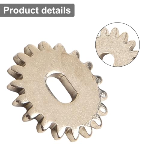Spinner Wheel Ratchet Gear for Fishing Reels – Metal Replacement Part for Spindle Assembly, Left/Right Hand Swap Design, 11.5–23 mm Diameters, 1 g Lightweight, Pack of 1 - size: 1