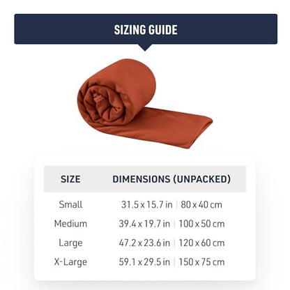Sea to Summit Portable Pocket Towel for Camping, Gym, and Travel - color: Desert, style: Medium