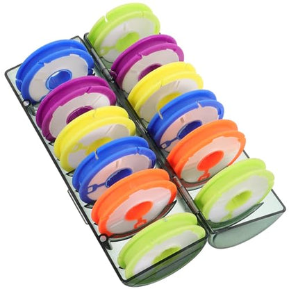 Generic Fishing Line Storage Box for Fishing Line Spool Holder Lightweight PC Material Easy to Carry Organizer for Storing Reel and Traveling