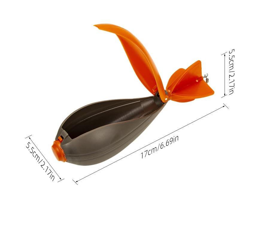 Pack of 1 Fishing Feeder Bait Thrower Carp Feeder Spod Bomb Float Lure Bait Holder Pellet Position Thrower Fishing Accessory