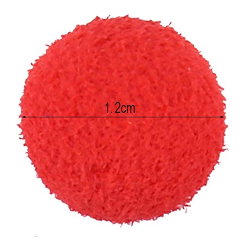 Floating Lure, 30Pcs/Lot Carp Fishing 10/12mm Foam Pop Up Soft Pellets Baits Fishing Bait Eggs - color: Red(Strawberry) 12MM