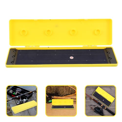 Housoutil Waterproof Fishing Line Organizer Box with Multifunctional Design Abs Material 4 Main Spools and 50 Sub-line Capacity Lightweight Fishing Hook and Line Storage Case