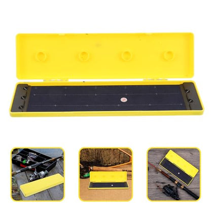Housoutil Waterproof Fishing Line Organizer Box with Multifunctional Design Abs Material 4 Main Spools and 50 Sub-line Capacity Lightweight Fishing Hook and Line Storage Case